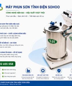 Súng sơn tĩnh điện SOHOO là thiết bị chuyên dụng giúp tạo lớp sơn phủ mịn, đều và có độ bám dính cao trên bề mặt kim loại. Ứng dụng công nghệ tĩnh điện tiên tiến, sản phẩm giúp tiết kiệm sơn, giảm hao hụt và nâng cao hiệu quả sản xuất. Với thiết kế gọn nhẹ, dễ sử dụng và độ bền cao, súng sơn SOHOO phù hợp cho nhiều lĩnh vực như cơ khí, nội thất và gia công công nghiệp.