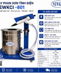 Máy phun sơn tĩnh điện NEWKCI công nghệ hiện đại, vận hành ổn định, cho lớp sơn mịn, bám dính cao và tiết kiệm sơn tối ưu. Thiết bị phù hợp cho sơn kim loại, nội thất và sản xuất công nghiệp, giúp nâng cao chất lượng bề mặt và hiệu suất làm việc.