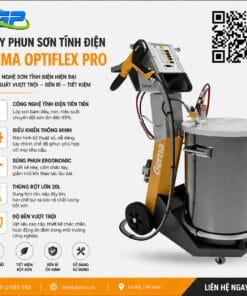 Súng sơn tĩnh điện Gema Switzerland 2F là thiết bị phun sơn bột chất lượng cao, cho lớp phủ mịn, tiết kiệm sơn và vận hành ổn định, phù hợp cho sản xuất công nghiệp.