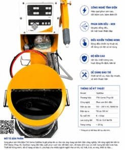 Máy phun sơn tĩnh điện ITW Gema chính hãng ứng dụng công nghệ Thụy Sĩ hiện đại, cho hiệu suất phun cao, lớp sơn mịn đều và độ bám dính vượt trội. Thiết bị vận hành ổn định, tiết kiệm sơn, phù hợp cho các ngành cơ khí, kim loại, inox và sản xuất công nghiệp.