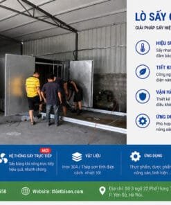 hiết bị lò sấy công nghiệp ứng dụng công nghệ sấy trực tiếp, kiểm soát nhiệt chính xác 30–250°C. Tối ưu hiệu suất, giảm tiêu hao năng lượng, phù hợp nhiều lĩnh vực sản xuất.