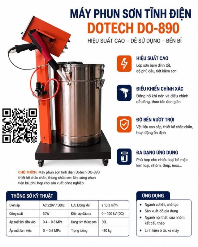 máy phun sơn tĩnh điện cầm tay trung quốc máy phun sơn tĩnh điện cầm tay trung quốc sản xuất tại shanghai , DOTECH DO-890