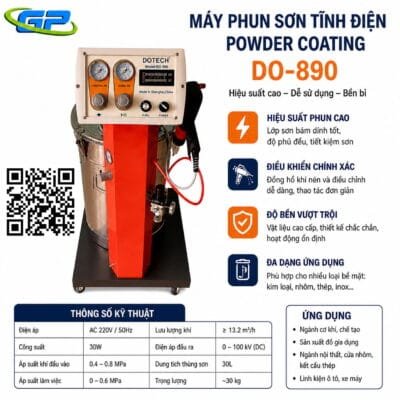súng phun sơn tĩnh điện phù hợp súng phun sơn tĩnh điện phù hợp